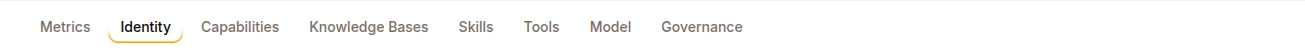 The Configure tab bar